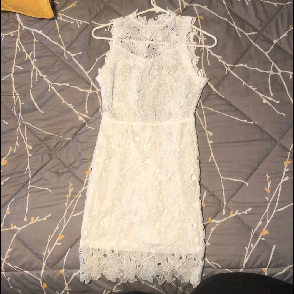 White Lace Dress - Picture 3 of 5